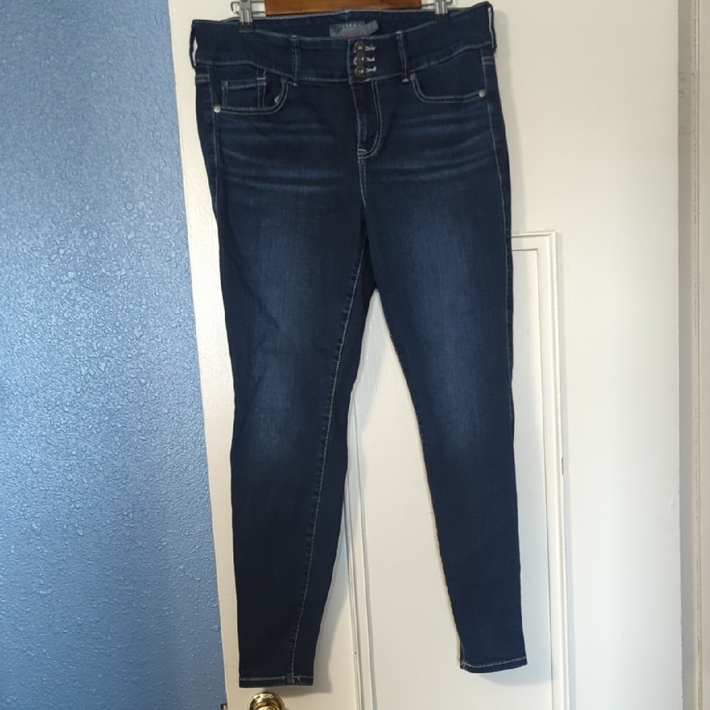 Torrid High Rise Dark Blue Jeans